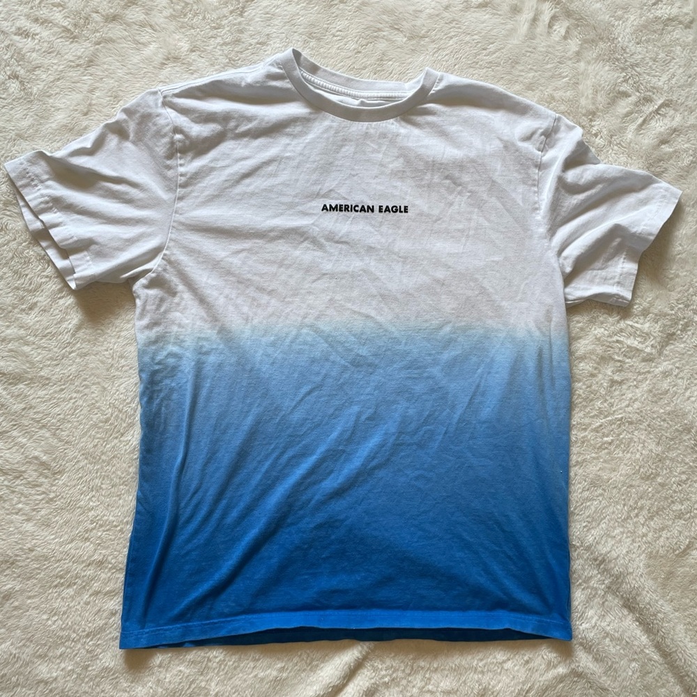 American Eagle | Large, Standard Fit, Coupe Standard | White/ Blue | Gently Worn